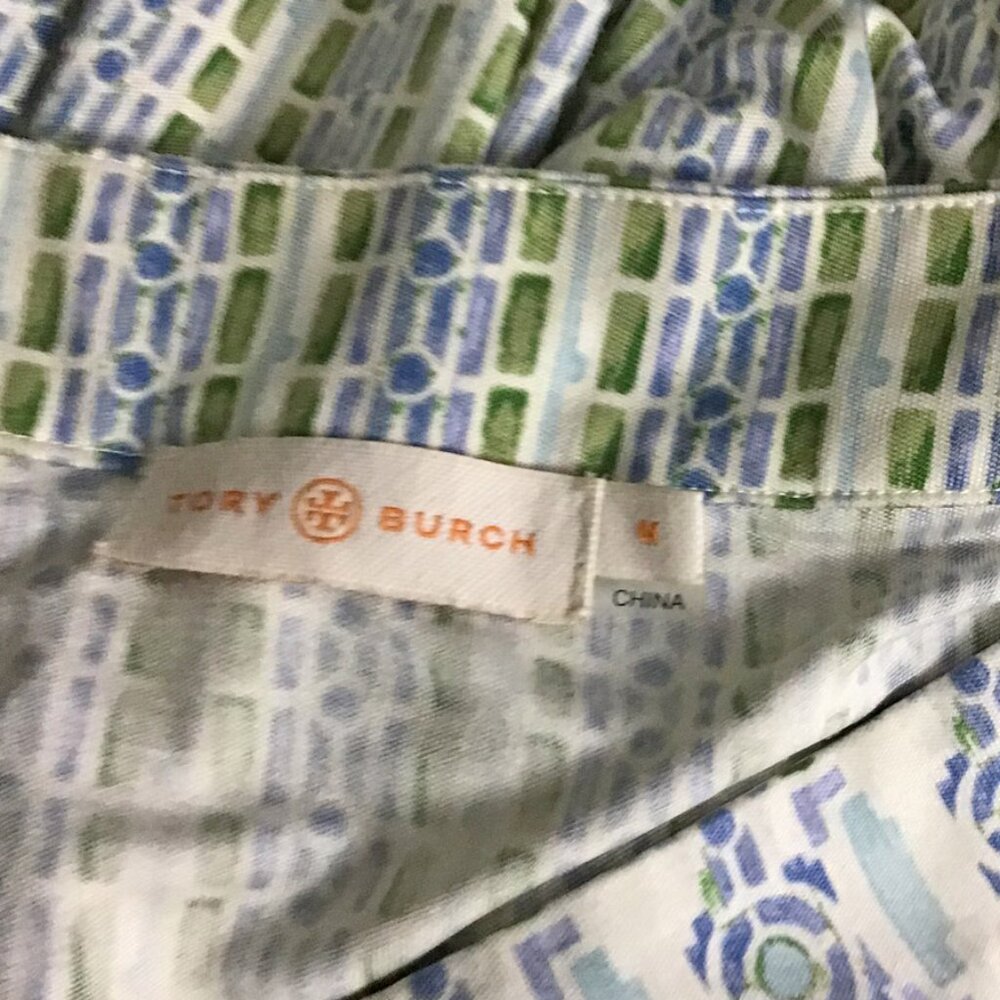 Tory Burch Micky Silk Mixed-Design Maxi Dress - Picture 7 of 12
